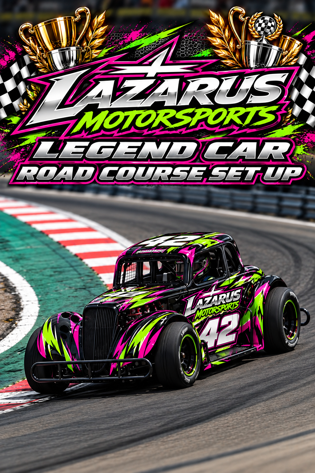 Legend Car Road Course Set Up.